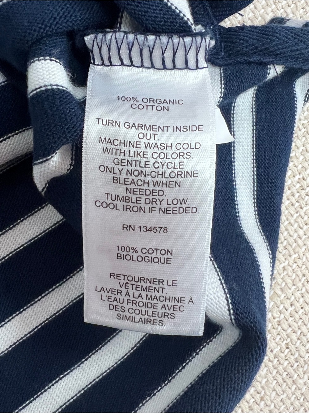 Vineyard Vines Breton Stripe Boatneck Top L Shoulder Buttons - Picture 9 of 9
